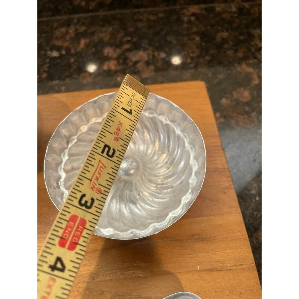 Vintage aluminum jello mold set